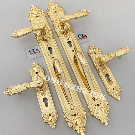 Khóa Cửa Cao Cấp Tân Cổ Điển Bằng Đồng 24k - Khóa Cửa Khang Phát