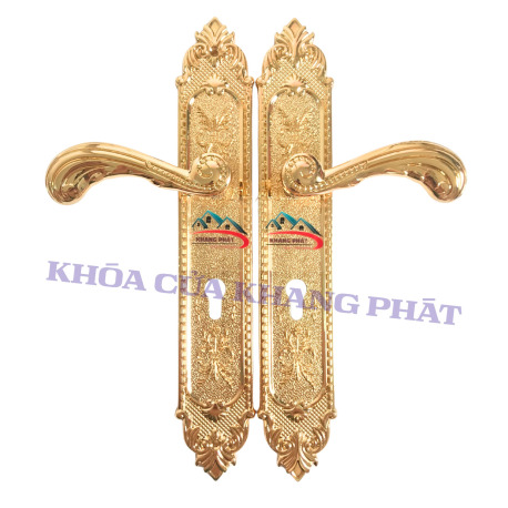 Khóa Cửa Đại Sảnh KP7283 Đồng Thau Mạ 24K Tân Cổ Điển Cao Cấp