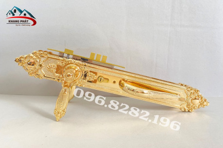 Khóa Cửa Đồng Thau Mạ Vàng 24K Cao Cấp – Sang Trọng, Bền Đẹp