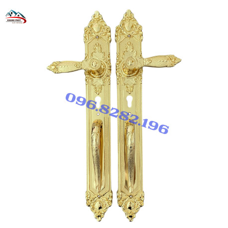 Khóa Cửa Đồng Thau Mạ Vàng 24K Cao Cấp 25cm 60cm Sang Trọng