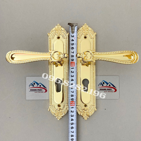 Khóa cửa đồng thau nguyên khối 24k - Khóa cửa Khang Phát
