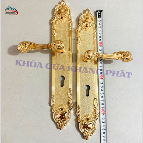 Khóa Cửa Tay Gạt Bằng Đồng Thau KP6161 Cao Cấp  An Toàn Cho Cửa Gỗ