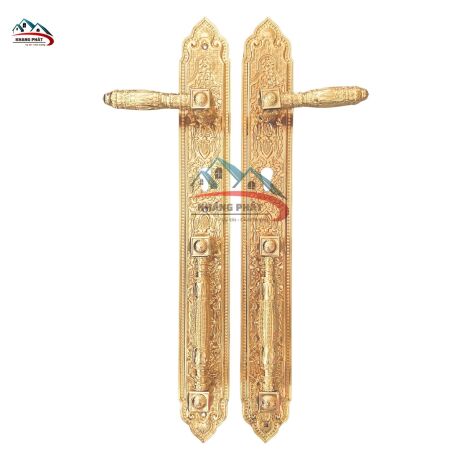 Khóa Tay Gạt KP999 Mạ Vàng 24K – Khóa Cửa Gỗ Sang Trọng 23cm, 33cm, 60cm