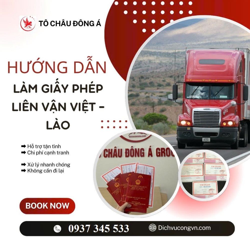 cấp giấy phép liên vận đi Lào cho xe con tại HÀ NỘI