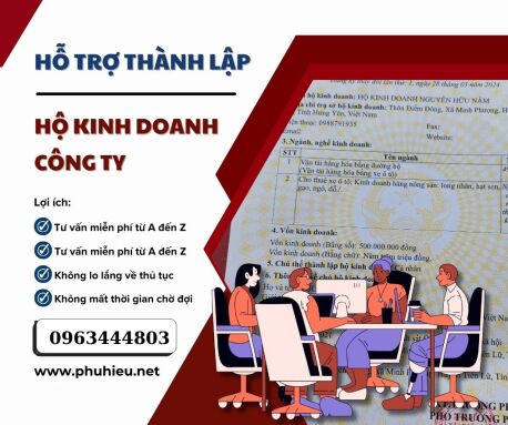 Làm dịch vụ đăng ký hộ kinh doanh tại Yên Phong Bắc Ninh