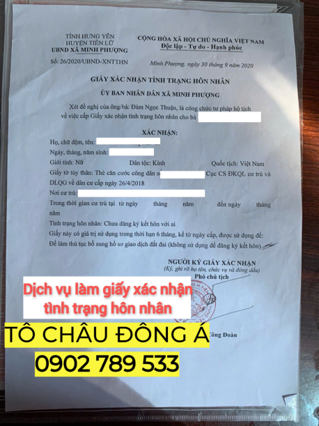 Làm giấy chứng nhận độc thân ở đâu nhanh và uy tín tại Hà Nội?