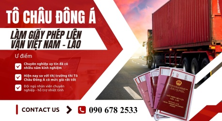 Làm giấy phép liên vận Việt Lào 1 năm cho xe bán tải