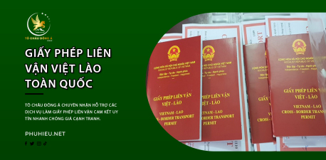 Làm giấy phép liên vận Việt - Lào