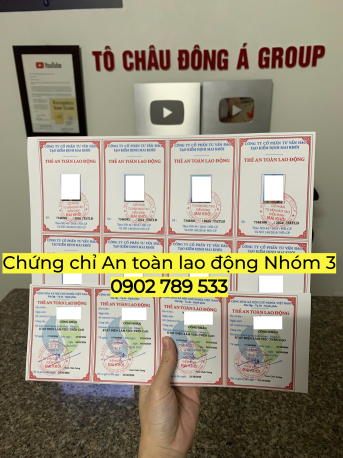 Làm nhanh thẻ An toàn lao động Nhóm 3 cho công nhân tại Hồ Chí Minh