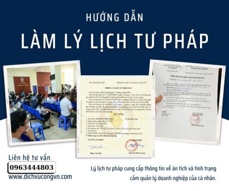 Làm phiếu Lý lịch tư pháp online tại Phú Thọ uy tín bảo đảm. 