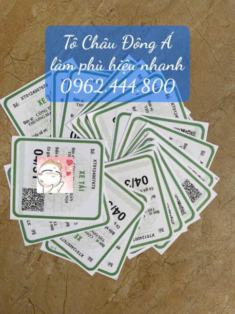 Làm phù hiệu xe ô tô giá tốt tại Bắc Giang