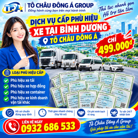 LÀM PHÙ HIỆU XE TẠI BÌNH DƯƠNG