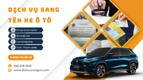 Làm sang tên xe cực nhanh tại Nghệ An giá tốt