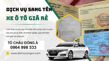 Làm sang tên xe cực nhanh tại Thái Nguyên thủ tục đơn giản