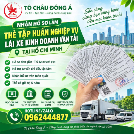 Làm thẻ tập huấn lái xe tại Bình Dương