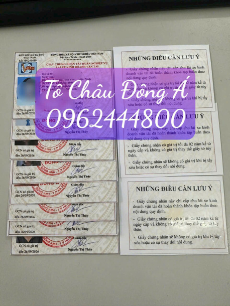 làm thẻ tập huấn nghiệp vụ lái xe tại Hà Giang