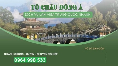 Làm visa Trung Quốc tại Long An giá tốt
