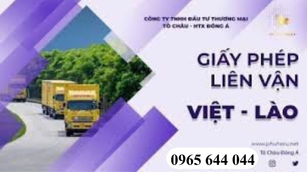 Làm giấy phép liên vận Việt Lào uy tín, giá rẻ tại Bắc Ninh