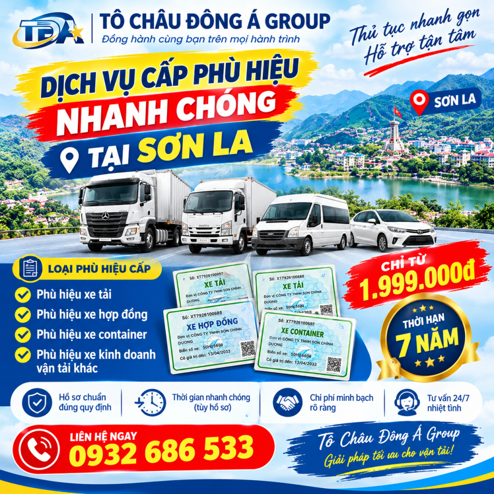 Dịch vụ cấp phù hiệu nhanh chóng tại Sơn La