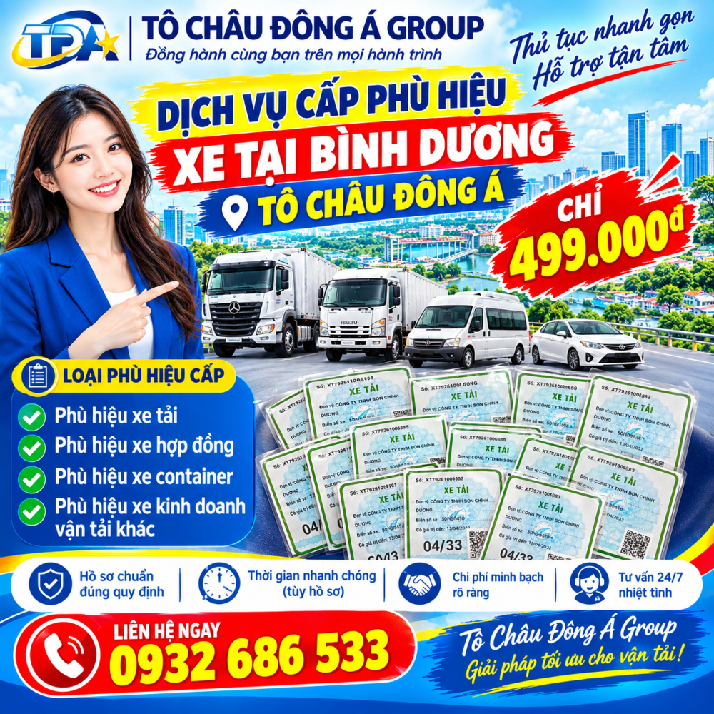 LÀM PHÙ HIỆU XE TẠI BÌNH DƯƠNG