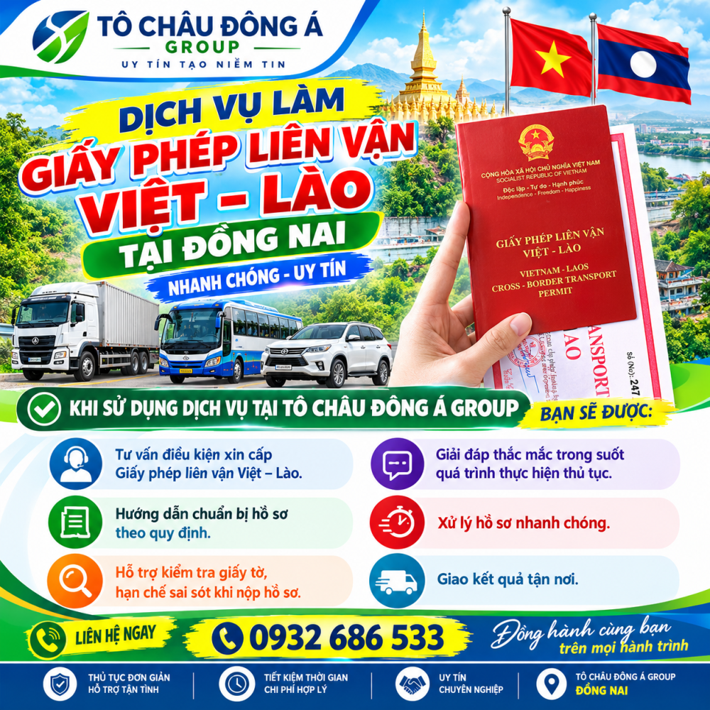  Liên vận Việt - Lào làm tại Đồng Nai