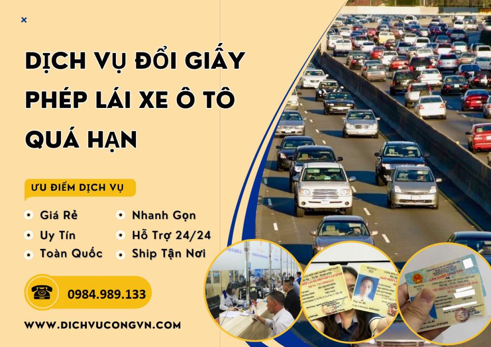 Đổi bằng lái ô tô hết hạn online tại Bắc Ninh