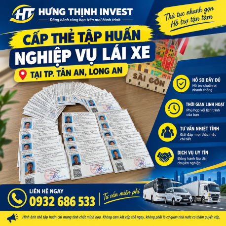 MỞ LỚP TẬP HUẤN NGHIỆP VỤ LÁI XE TP. TÂN AN, LONG AN