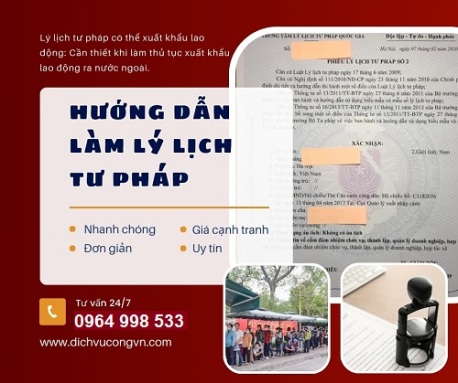 Mua phiếu lý lịch tư pháp tại Hòa Bình giá tốt