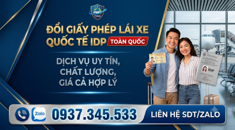Nhận làm bằng lái xe quốc tế IDP nhanh chóng tại Tây Ninh
