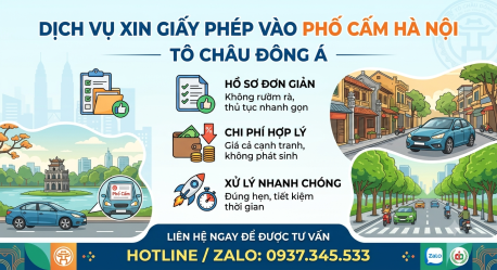 Nhận làm giấy phép phố cấm tại Hà Nội cho xe chở hàng