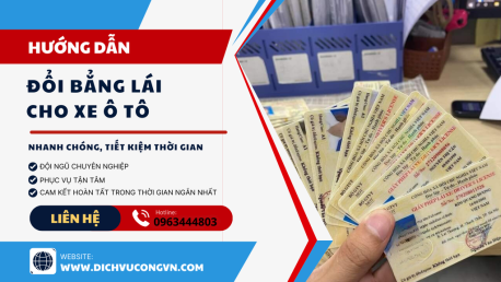 Ở Sóc Sớn có nhận đổi bằng lái xe ô tô online không cần tới nơi