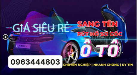 Tại Đắk Lắk có dich vụ sang tên xe ô tô nhanh chóng