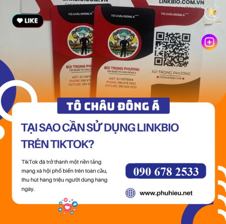 Tạo link bio đơn giản trên Tik Tok