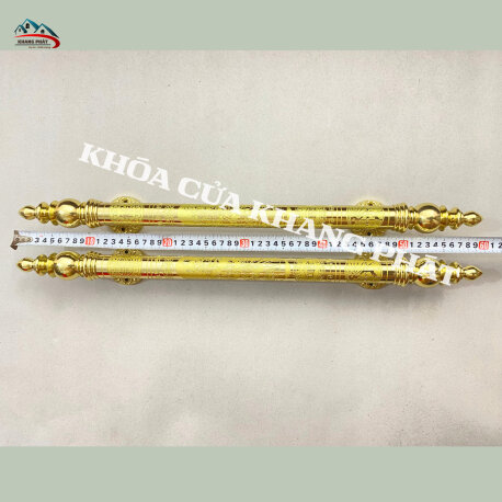 Tay kéo  chạm khắc hoa văn bằng đồng nguyên khối