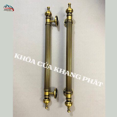 Tay Kéo Cửa Bằng Đồng Thau Cao Cấp Màu Rêu Cổ