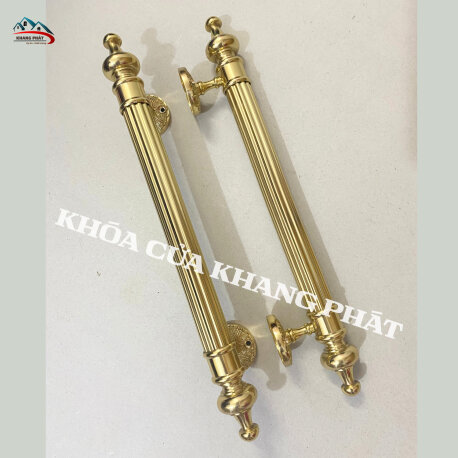 Tay Nắm Cửa Bằng Đồng Cao Cấp – Phụ Kiện Cửa Gỗ Biệt Thự, Nhà Gỗ