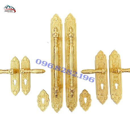 Tay Nắm Kéo Cửa Biệt Thự KP999F Bằng Đồng Thau – Mẫu Cao Cấp