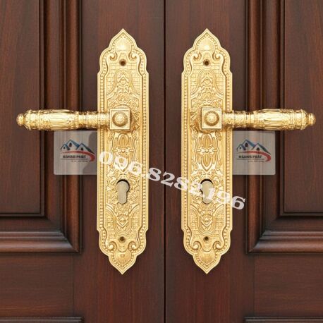 Tay Nắm Kéo Cửa Chính Đồng Thau KP999F – Mẫu Đẹp Cho Biệt Thự, Nhà Sang
