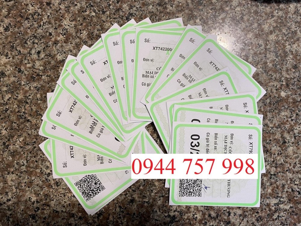 Dịch vụ làm phù hiệu xe ô tô tại Bắc Ninh