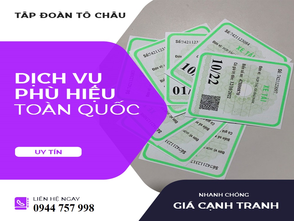 Dịch vụ làm phù hiệu xe ô tô tại Bình Định