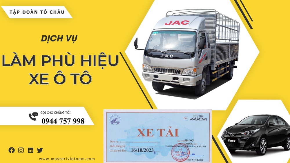 Dịch vụ làm phù hiệu xe ô tô tại Việt Trì, Phú Thọ