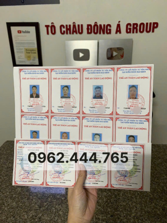 Thẻ an toàn lao động nhóm 3 tại Thái Nguyên