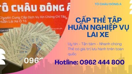 Thẻ Tập Huấn Nghiệp Vụ Lái Xe Tại Tuyên Quang