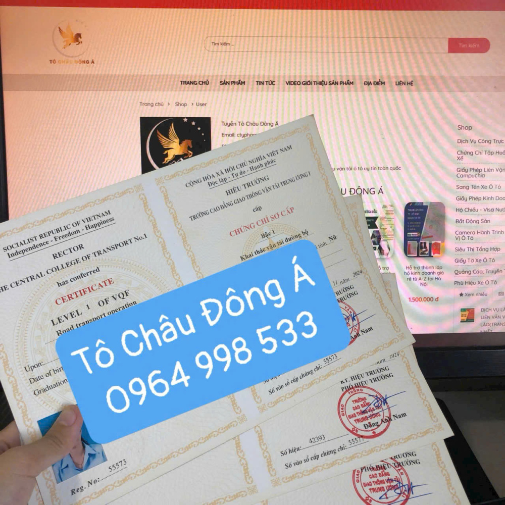 Cấp chứng chỉ sơ cấp vận tải tại Long An giá tốt