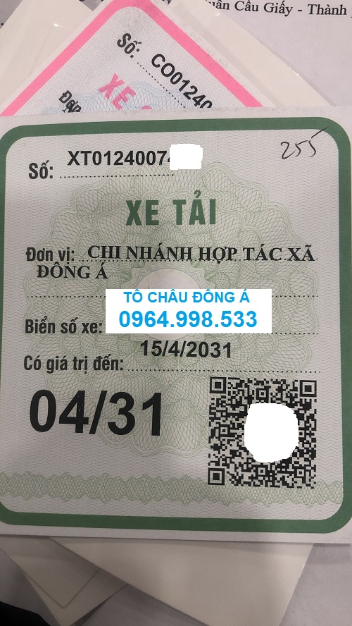 Cấp phù hiệu xe giá cực rẻ tại Cần Thơ