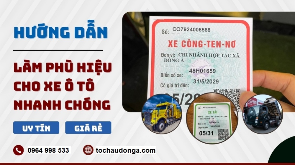 Cấp phù hiệu xe giá cực tốt tại Hà Nội