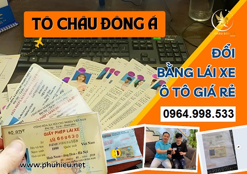 Dịch vụ đổi bằng lái xe ô tô siêu nhanh tại Phúc Thọ giá rẻ chỉ 499k