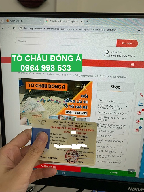 Đổi giấy phép lái xe cho người nước ngoài tại Bình Định giá ưu đãi khủng