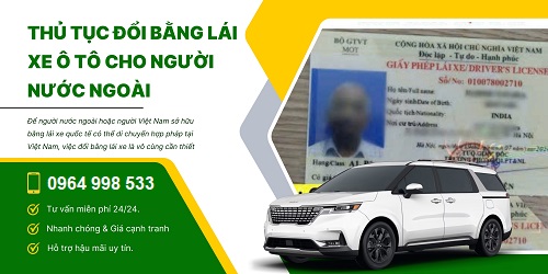 Đổi giấy phép lái xe cho người nước ngoài tại Thanh Hóa giá rẻ