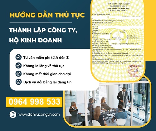 Hướng dẫn làm giấy đăng ký kinh doanh tại Ninh Bình giá tốt